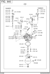 Subaru Robin EH092D10000 (EH092) - Subaru Robin Rammer Engine 640 Carburetor