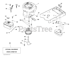 Jonsered LT 2217 A (960410113-05) - Jonsered Lawn Tractor (2012-08) ENGINE