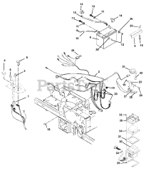 Ariens 992312 (PM 144 Z) - Ariens Pro-Master 44" Zero-Turn Mower, 21hp Kawasaki (SN: 001000 & Above) Electrical System