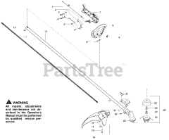 Poulan XT 700 - Poulan String Trimmer (2009-03) Handle &amp; Controls