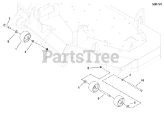 Ferris Evolution (5900858) - Ferris Evolution Series 52" Stand-On Mower, 26hp Kawasaki 52" Mower Deck - Rollers