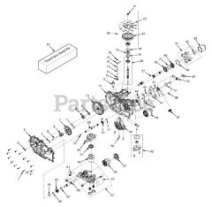 Scag SWZT36-14FS - Scag 36" Walk-Behind Mower, 14hp Kawasaki (SN: J7200001 - J7299999) ZT-2800 Hydraulic Draulic Axle Assembly