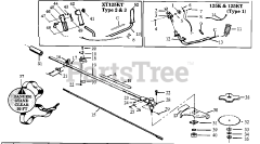 Weed Eater XT 125 K - Weed Eater String Trimmer CUTTING HEAD &amp; SHROUD ASSEMBLIES