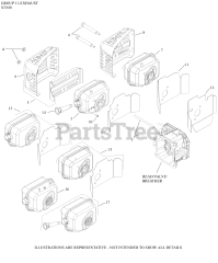 Kohler XT650-3032 - Kohler XT Series Engine, Made for Husqvarna, 6.5 ft-lbs, 149cc 11 Exhaust