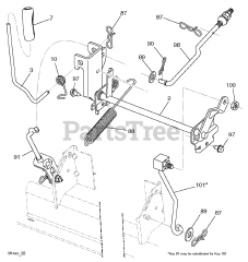 Husqvarna LTH 151 (960410207-00) - Husqvarna Lawn Tractor (2010-09) MOWER LIFT / DECK LIFT