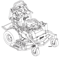 Exmark VT691KA524 - Exmark 52" Vantage Stand-On Mower, Kawasaki FS691V (SN: 312000000 - 312999999) (2012)