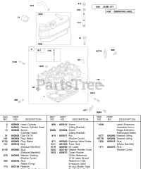 Briggs & Stratton 522447-0106-E2 - Briggs & Stratton Horizontal Engine Rocker Cover, Cylinder Head