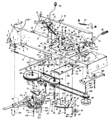 Hechinger 06-494595 (146S848H372) - Hechinger Garden Tractor (1996) Drive/Hitch Plate/Pedal Assembly/Speed Control Linkage