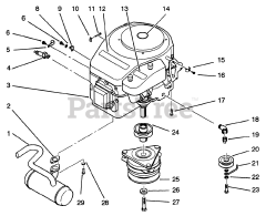 Toro 22-14O502 (244-5) - Toro Yard Tractor (SN: 020000001 - 029999999) (1992)