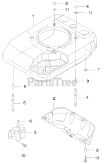 Toro 22172 - Toro Recycler Walk-Behind Mower (SN: 230000001 - 230999999) (2003) Cover And Cooling Assembly