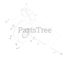 Exmark RAE708GEM60300 - Exmark 60" Radius E-Series Zero-Turn Mower, Exmark 708 (SN: 400000000 - 402082299) (2017) Caster Wheel Assembly