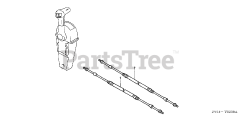 Honda BF200 A4 XA (BAEJ) - Honda Marine Engine, Made in Japan (SN: BAEJ-1200001 - BAEJ-1299999) CABLE (SINGLE)