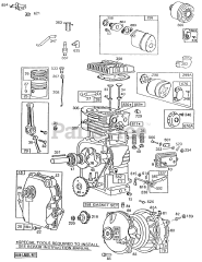 Briggs & Stratton 112232-0644-01 - Briggs & Stratton Horizontal Engine Cyl,Oil Fill,Piston,Mufflers
