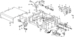 Honda ES3500 K1 A (ES3500) - Honda Generator, Made in Japan (SN: ES3500-1100014 - ES3500-1129443) ES3500 CIRCUIT BREAKER + CONTROL UNIT K1-K2