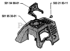 Husqvarna 22 R - Husqvarna String Trimmer (1986-10) Top Cover