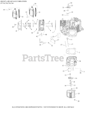 Kohler ZT730-3027 - Kohler Confidant Engine, Made for Excel, 23hp, 747cc 04 CylinderHead/Breather