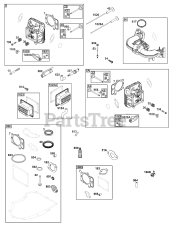Briggs & Stratton 44U677-0016-B5 - Briggs & Stratton Vertical Engine Cylinder Head Group