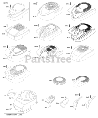 Briggs & Stratton 125K02-0141-E1 - Briggs & Stratton Vertical Engine Blower Housing/Shrouds