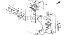 Honda GX640 SD1/A (GAAD) - Honda Engine, Made in Japan (SN: GAAD-1030001 - GAAD-9999999) CARBURETOR