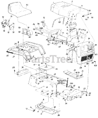 White Outdoor LT-140 (135-704-190) - White Outdoor 44" Lawn Tractor (1985)