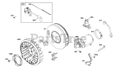 Briggs & Stratton 38E347-0108-G1 - Briggs & Stratton Horizontal Engine Flywheel, Ignition, and Starter Group