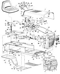 Grass Handler 8809B (850-1553) - Grass Handler Lawn Tractor (1990) (J.C. Penney)