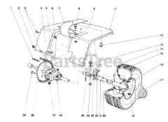 Toro 57017 - Toro 25" Lawn Tractor (SN: 003000001 - 003999999) (1973) Rear Axle Assembly