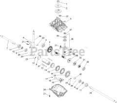 Toro 22297 - Toro 21" Heavy-Duty Recycler Walk-Behind Mower (SN: 316000001 - 316999999) (2016) Transmission Assembly No. 131-5350
