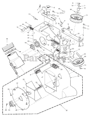 Scag GC-3B - Scag Fabric 3-Bag Grass Catcher (SN: K3300001 - K3399999) STT-61" / STTII-61" &amp; SCZ-61" Blower Housing Assembly