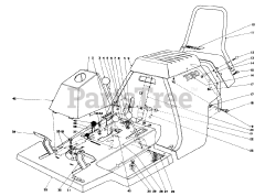 Toro 56030 - Toro 25" Premium Keylectric Rear-Engine Riding Mower (SN: 003000001 - 003999999) (1973)