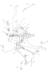 Toro 74898 (XS 5450) - Toro 54" Titan Zero-Turn Mower (SN: 412000000 - 412799999) Electrical Assembly