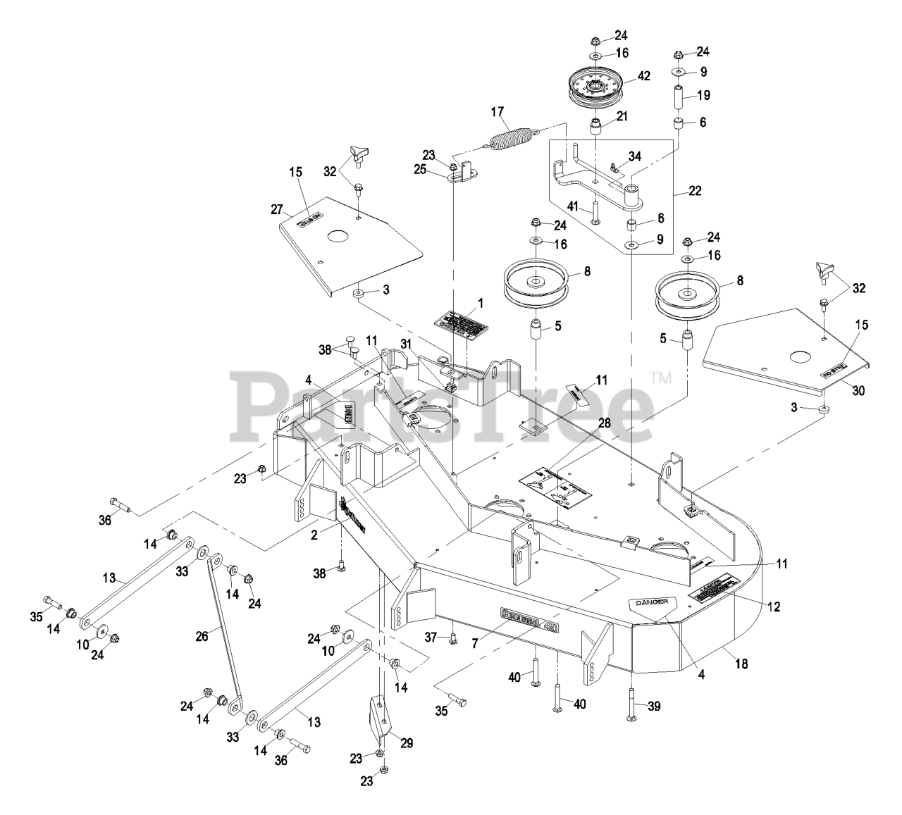 Exmark PHZ19KA443 - Exmark 44