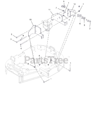 Gravely 885914 - Gravely Pro-QXT 36" Finish Mower Attachment (SN: 000101 - 000999)