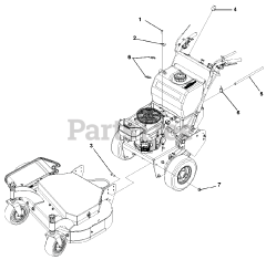 EverRide 988412 (EGWKA1548S) - EverRide Pro Walk-Behind Mower (SN: 000101 - 000400) Oil Drain and Deck Connection