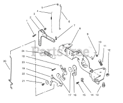 Toro 72062 (264-6) - Toro Yard Tractor (SN: 059000001 - 059000227) (1995) Engine Controls (kohler Engine Cv16s-Ps61514)