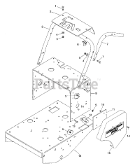 Gravely 988006 - Gravely Pro 200 Walk-Behind Mower, 17hp Kawasaki (SN: 000101 & Above)