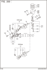 Subaru Robin EY350DS7112 (EY35) - Subaru Robin Engine 200 Crankshaft