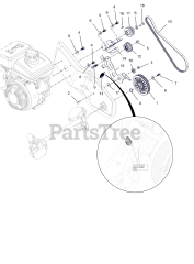 Ariens 938027 (S 18 E) - Ariens 18" Snow Blower, Loncin 99cc, Electric Start (SN: 000101 & Above)