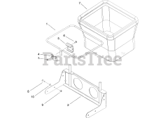 Toro 79214 - Toro 42" Twin Bagger for TimeCutter Z Mowers (SN: 316000001 - 316999999) (2016) BAG FRAME MOUNT ASSEMBLY