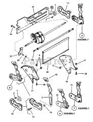 Snapper P 217018BV (85699) - Snapper 21" Walk-Behind Mower, 7hp REAR WHEEL BRACKETS, LATCHES