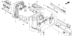 Honda BFP8 D2 XRA (BAAJ) - Honda Outboard Engine, Made in Japan (SN: BAAJ-1100001 - BAAJ-9999999) STERN BRACKET
