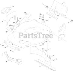 Toro 20339 - Toro 22" Recycler Walk-Behind Mower with SmartStow (SN: 400000000 - 401999999) Housing Assembly