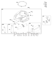 Briggs & Stratton 33R877-0034-G1 - Briggs & Stratton Vertical Engine Blower Housing and Air Cleaner Group