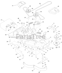 Toro 72955 (5000) - Toro 52" Z Master Zero-Turn Mower, Side-Discharge Deck (SN: 414121590 - 414999999) Deck Assembly