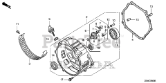 Honda EZ3500 A (EZEK) - Honda Generator, Made in Japan (SN: EZEK-1000001 - EZEK-1029999) CRANKCASE COVER