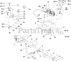 Toro 79558 - Toro 48" GrandStand Stand-On Mower (SN: 290003001 - 290999999) (2009) Hydraulic Assembly