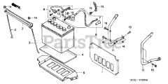 Honda EM5000SX K1 A/A (EA7) - Honda Generator, Made in Japan (SN: EA7-1100001 - EA7-1125948) EM BATTERY