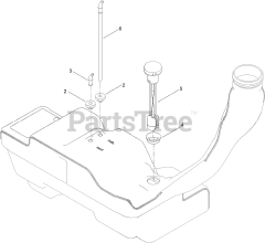 Toro 74898 (XS 5450) - Toro 54" Titan Zero-Turn Mower (SN: 412000000 - 412799999) Fuel Tank Assembly No. 144-5303