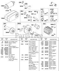 Briggs & Stratton 326437-0719-01 - Briggs & Stratton Horizontal Engine Muffler, Shields