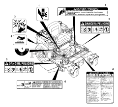 Gravely 992077 (PM 144Z) - Gravely Pro-Master 44" Zero-Turn Mower, 19hp Kawasaki (SN: 000101 - 000499) Decals (Part 1)